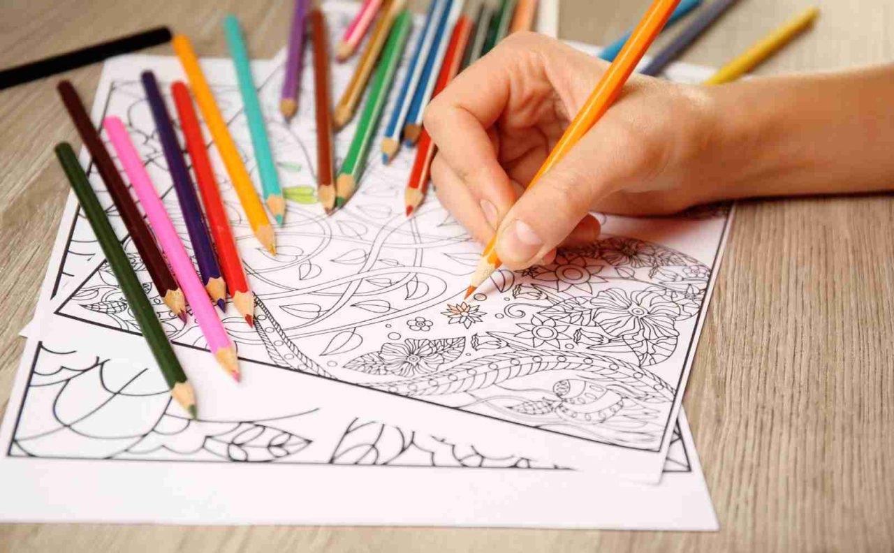 Hand Colouring In With Pencils
