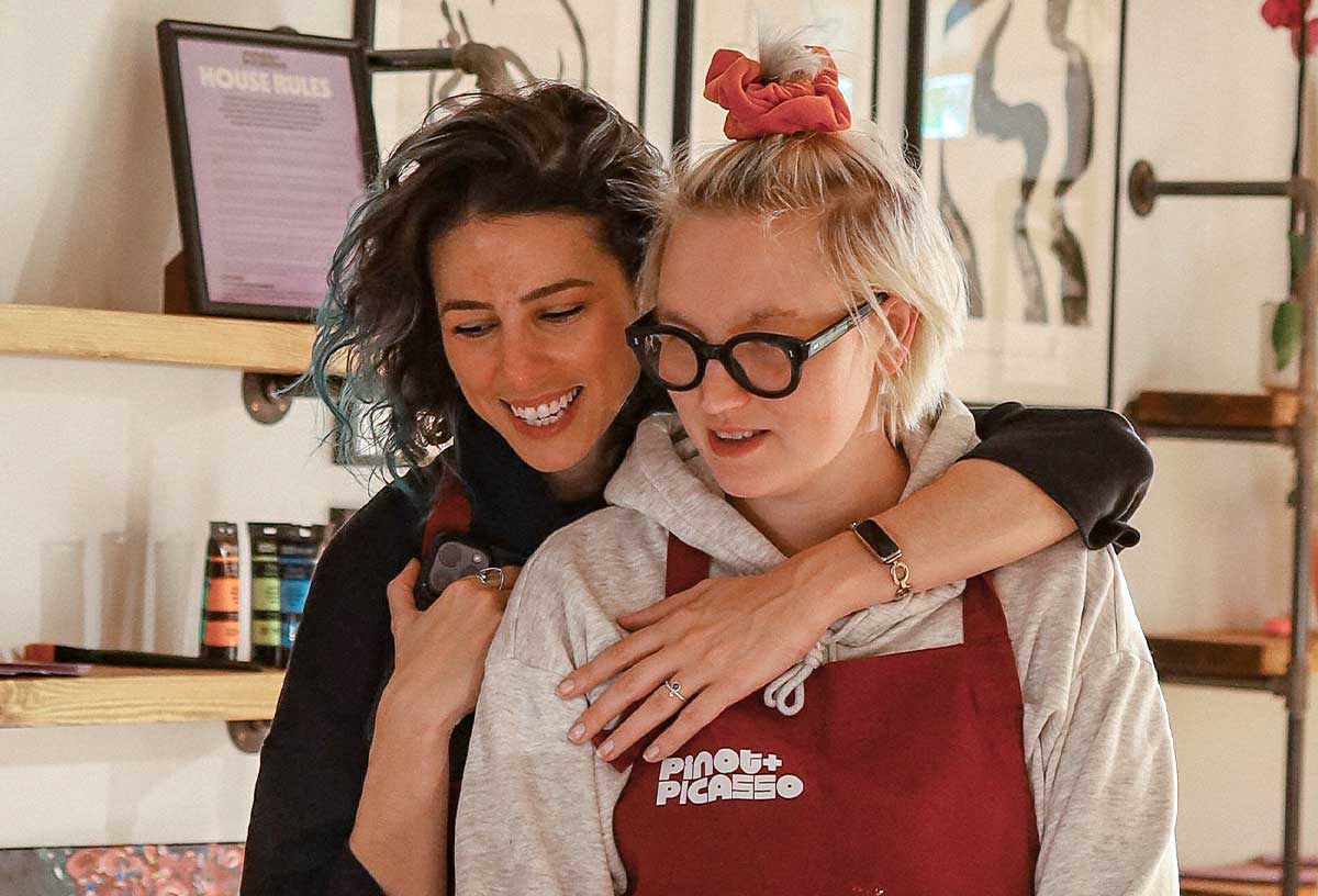 Best date ideas include Paint and Sip Date Night at Pinot and Picasso