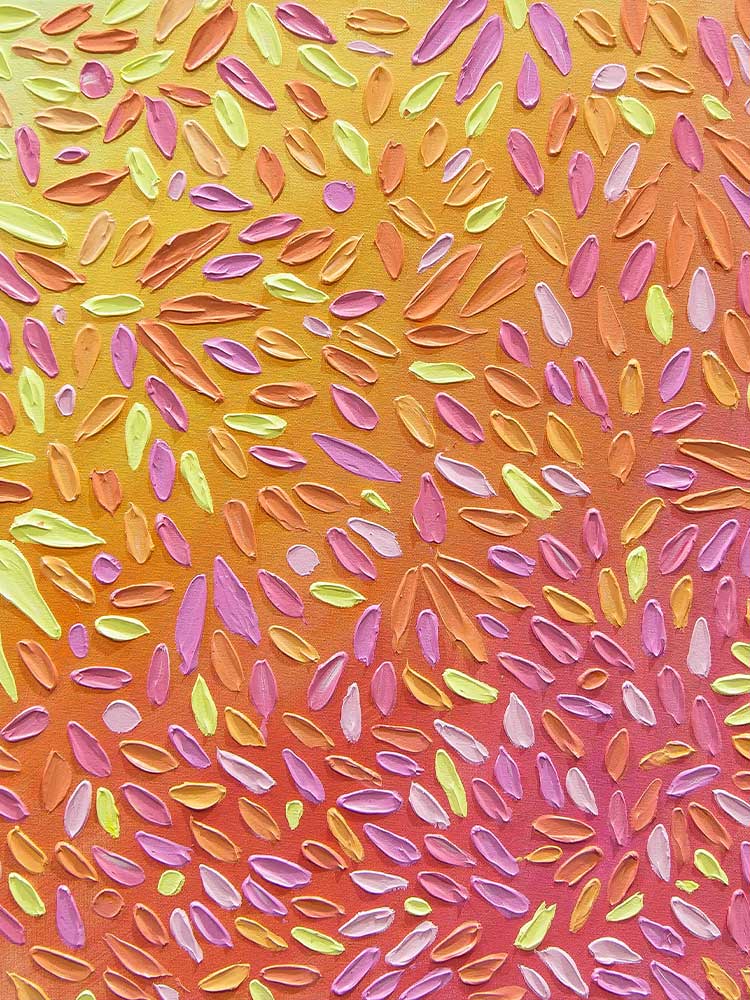 Textured Art Love Me Love Me Not