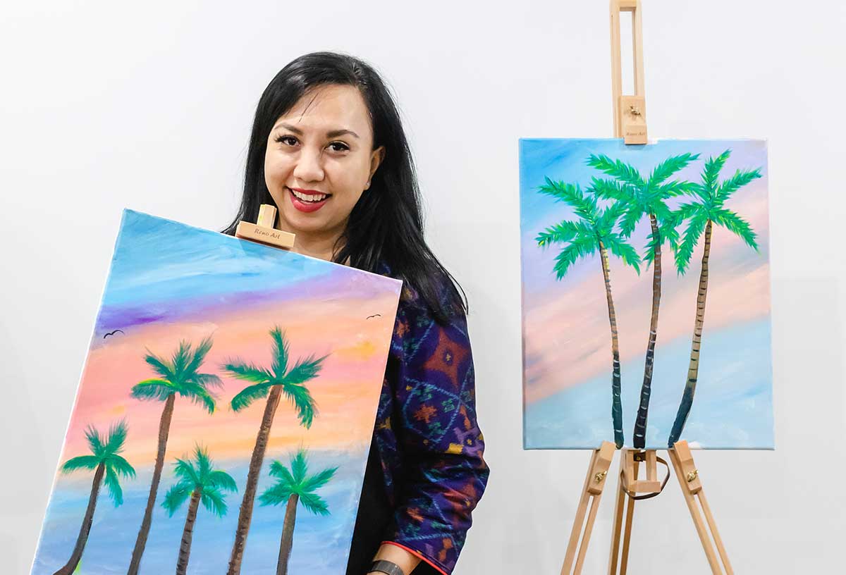 A fun Mother's Day idea Brighton includes a paint and sip class at Pinot and Picasso Brighton