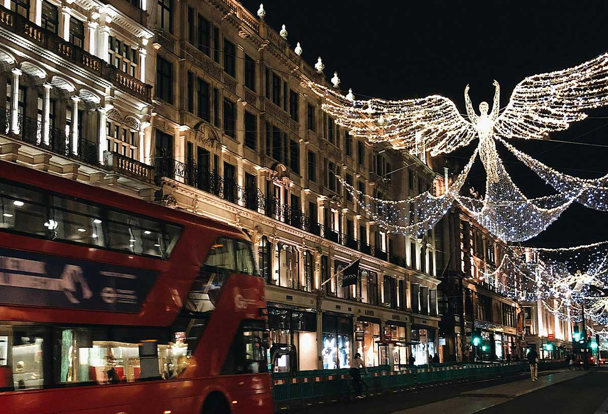 Christmas lights in London
